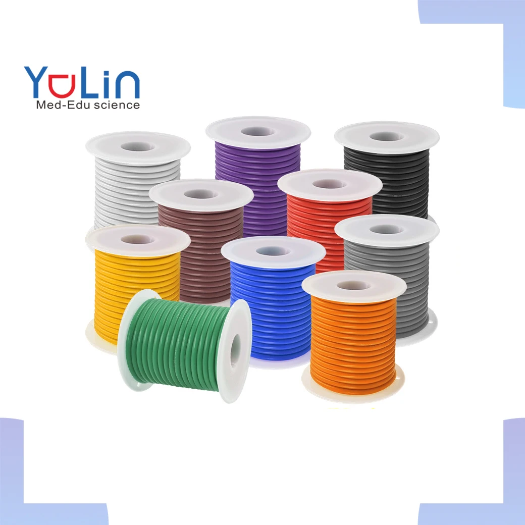 1007 30AWG Tin-Plated Copper Electrical Equipment Internal Electronic Wire Conductor 100 Meters Per Roll