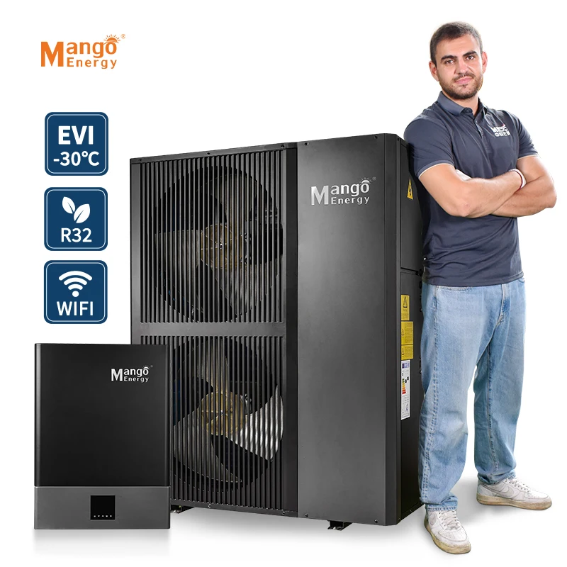 2023 China Manufacturer Warmepumpe 22kW EVI R32 Split DC Inverter Air to Water Source Heat Pump Water Heater