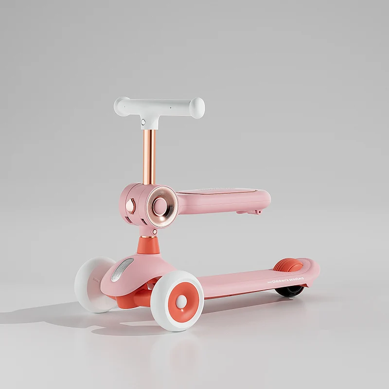 Wholesale Price Foldable Design 3 Wheel Push Scooter For Children/Kids Scooter With Light