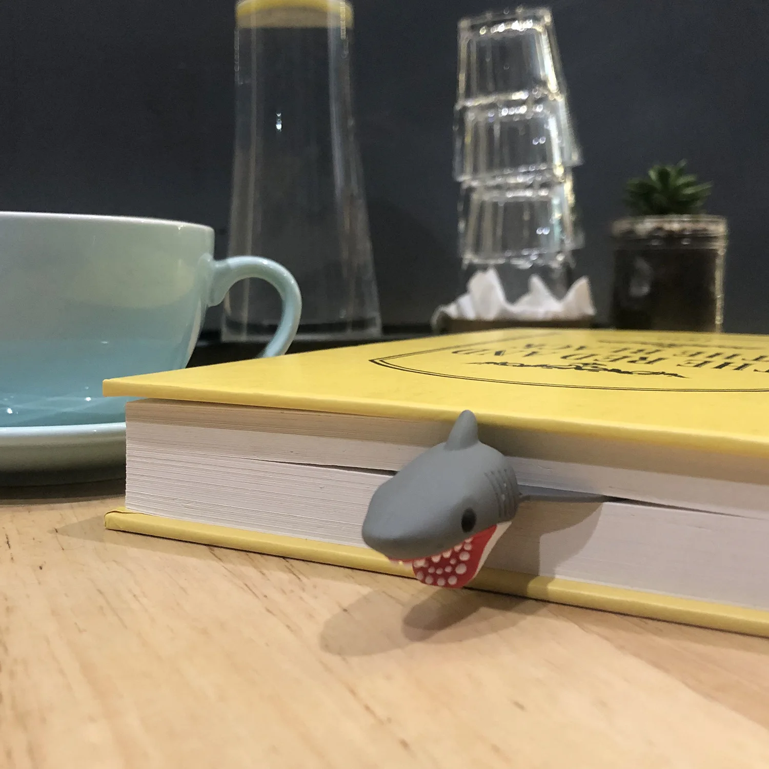 Creative 3D Stereo PVC Bookmark Cartoon Shark Crocodile Design Book Clip Pages Marker Kids Gifts School Stationery Book Mark