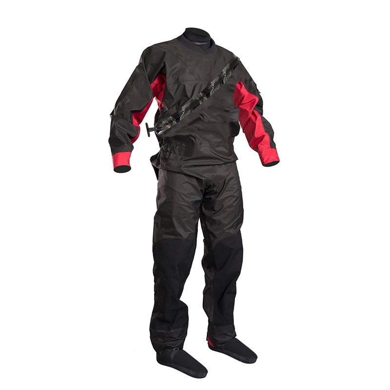 Mens Outdoor Sport  Dry Suits Breathable Back Zip Sailing Waterproof Suit with Reflective Stripe OEM Service