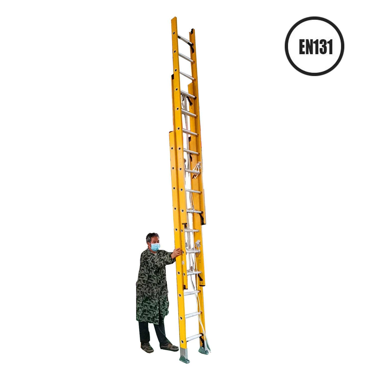 High Quality Fiberglass Fire Escape Ladder combination Extension Step telescopic Ladders