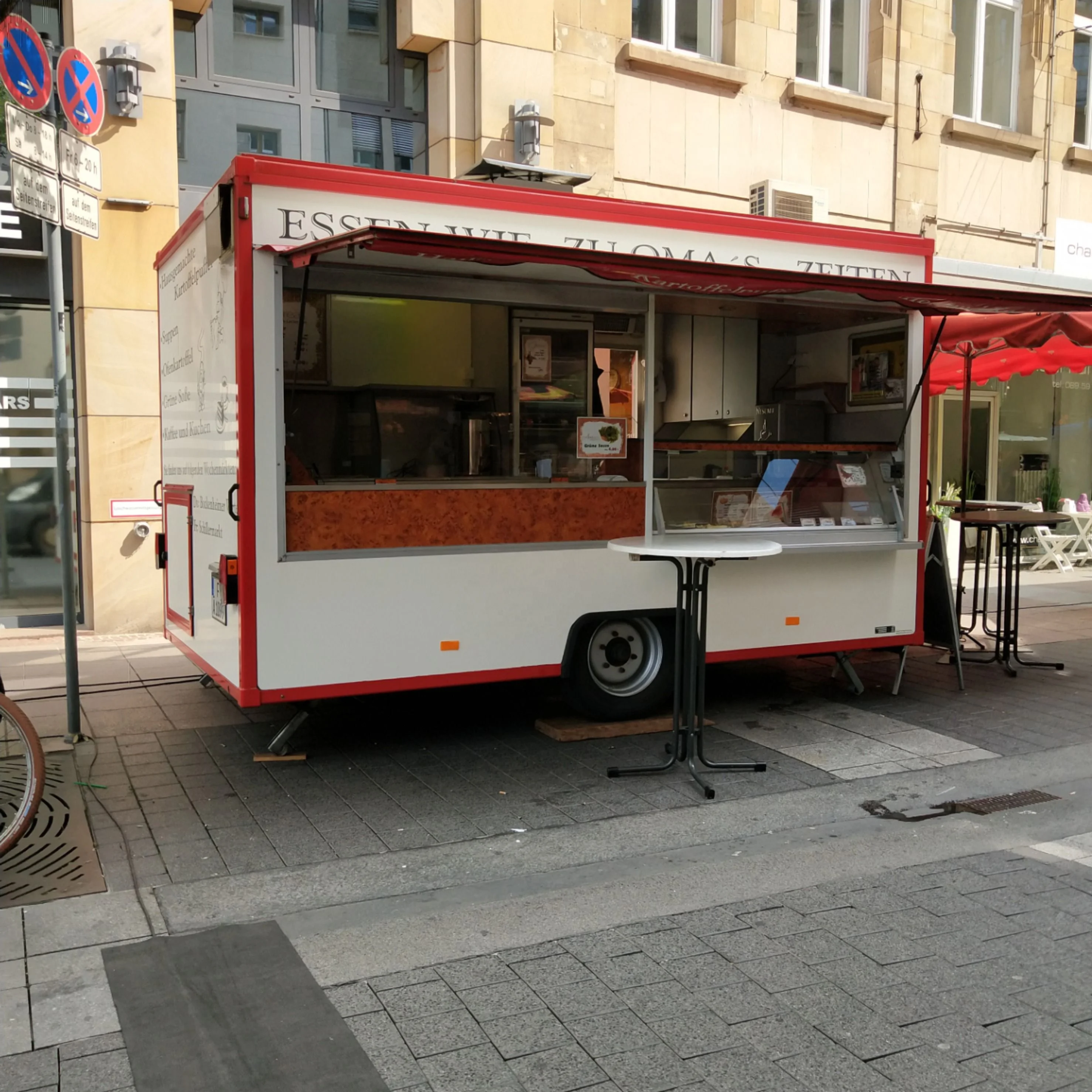 Smart mobile coffee cart mobile concession food cart trailer with coffee machine
