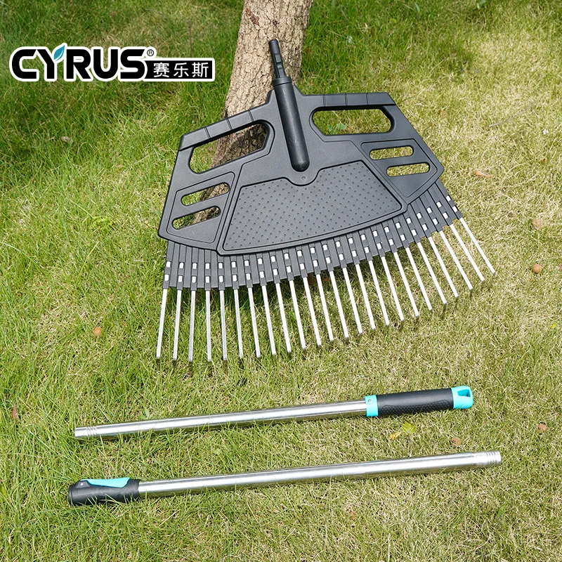 Wholesale Carbon Steel Lightweight Lawn Rake Garden Leaf Rake