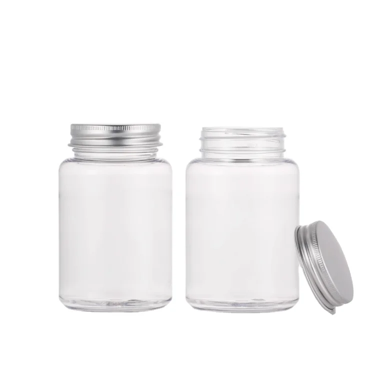 100ml 250ml  Empty PET  Pill Medicine Capsules Bottles Plastic Packaging and wholesale factory luxury plastic bottle