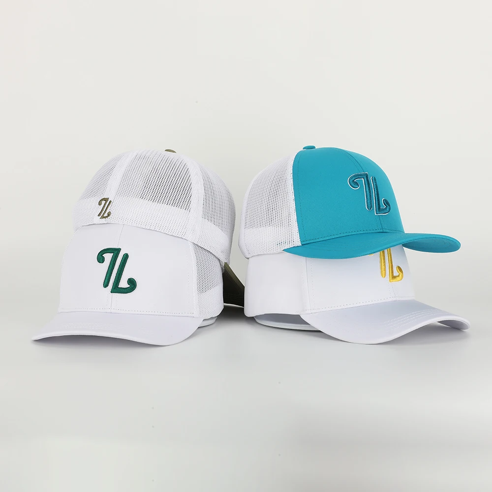 Wholesale OEM Custom High Quality 6 Panel Plain 3D Embroidery Logo Adult Gorras Snap Back Mesh Flex Fitted 112 Trucker Cap Hat