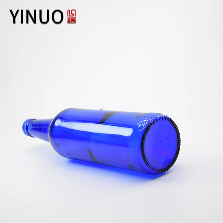 wholesale 500ml empty blue beer liquor bottles cheap price