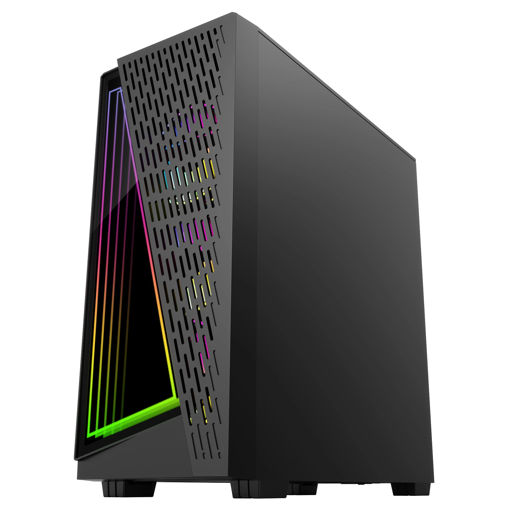 Игровые компьютерные Чехлы и башни из закаленного стекла с RGB-лентой ATX Gabinete для ПК