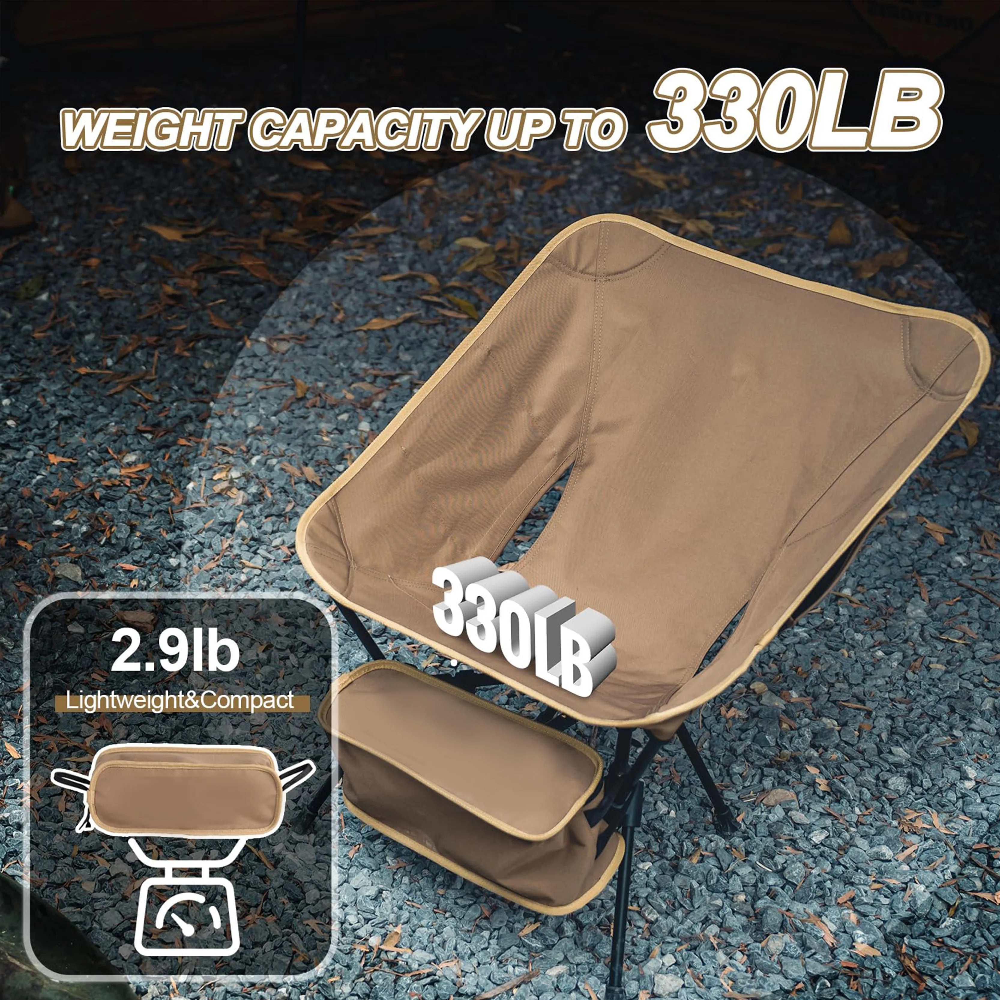 NEW ARRIVAL Triangle Bracket Aluminum Outdoor Chair Portable Folding Chair for Camp