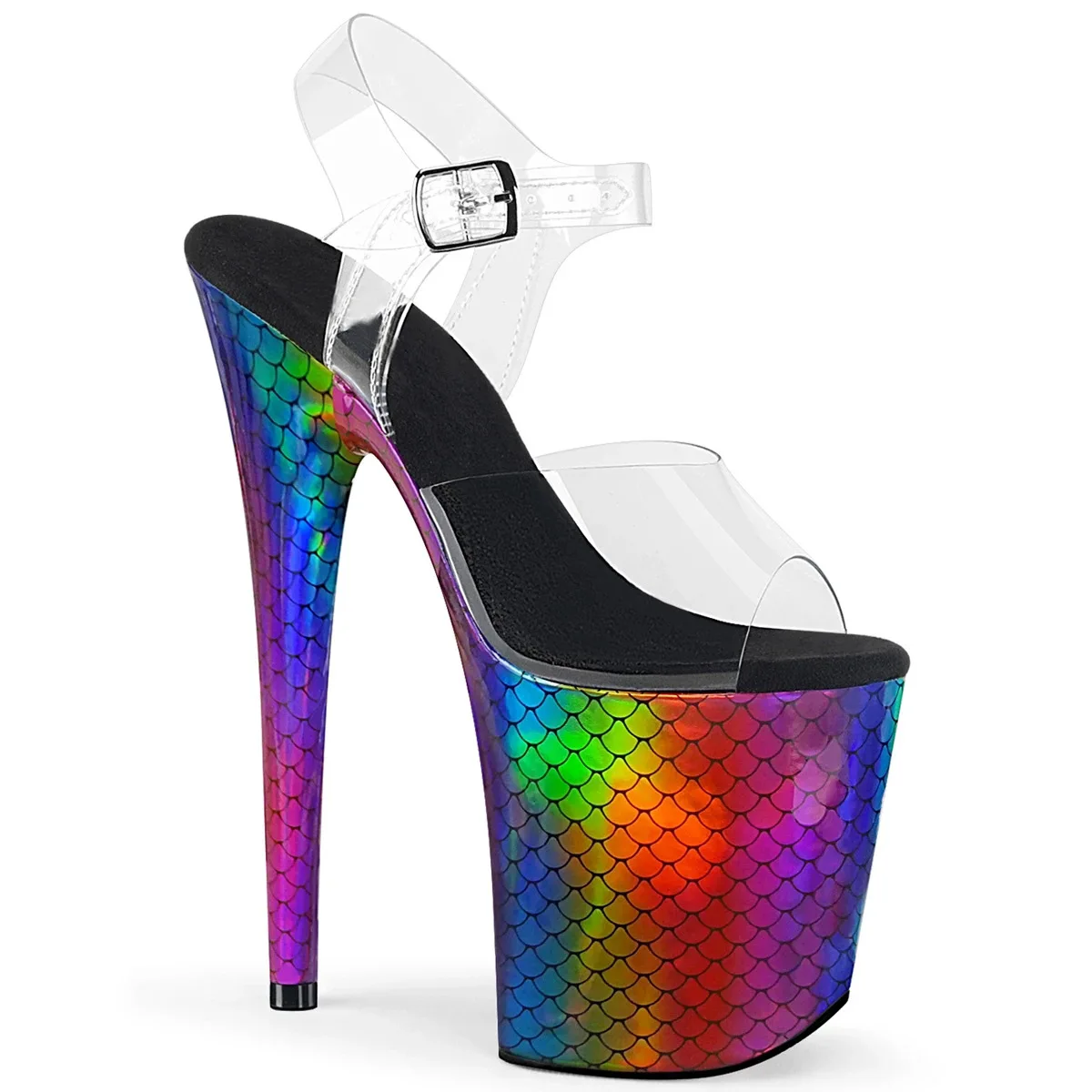 8In Ladies Exotic Sandals Women Pole Dance Shoes Colorful Nightclub Striptease Pole Dancer Shoes