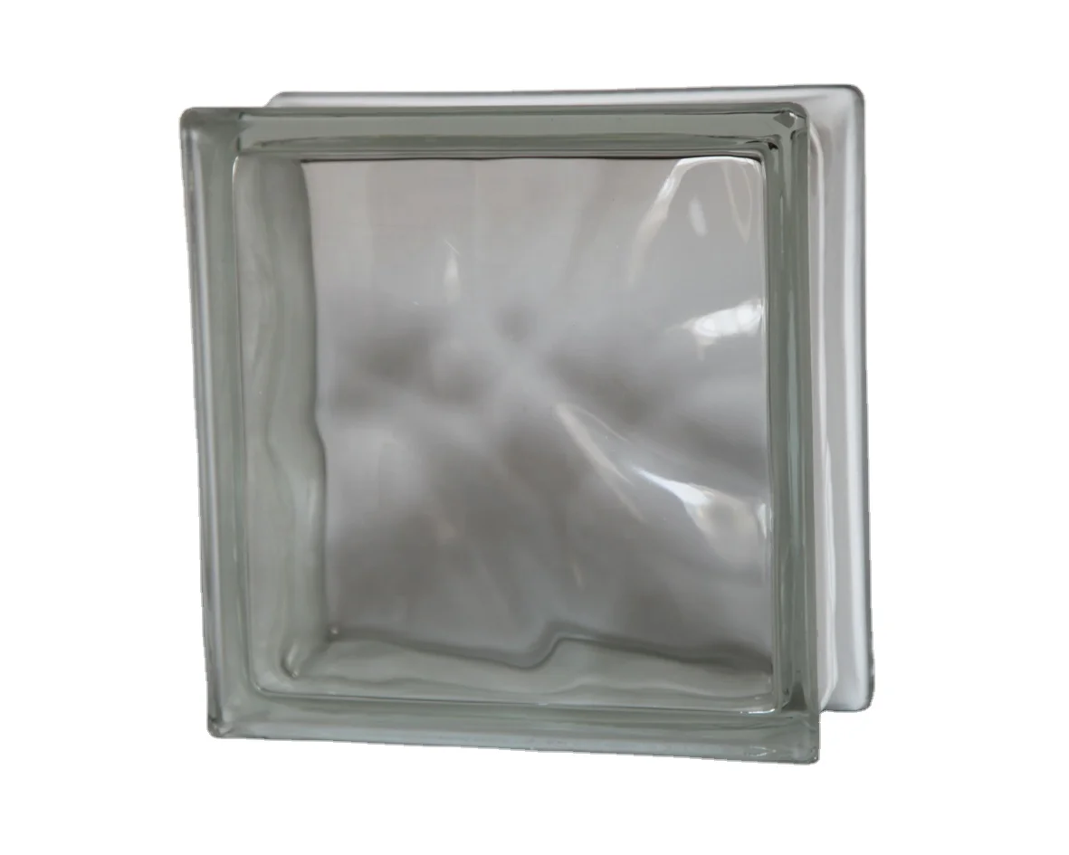 Прозрачный пасмурный стеклянный блок для