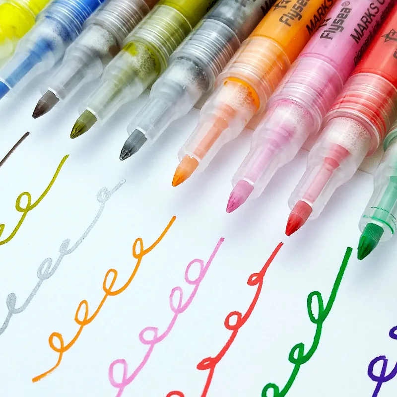 0.7mm waterproof pigment graffiti pen painting nail art coloring acrylic marker