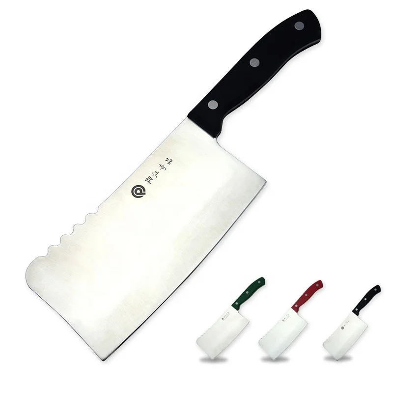 Chinese Chopper Thick Blade Kitchen Chopping Knife With POM Handle