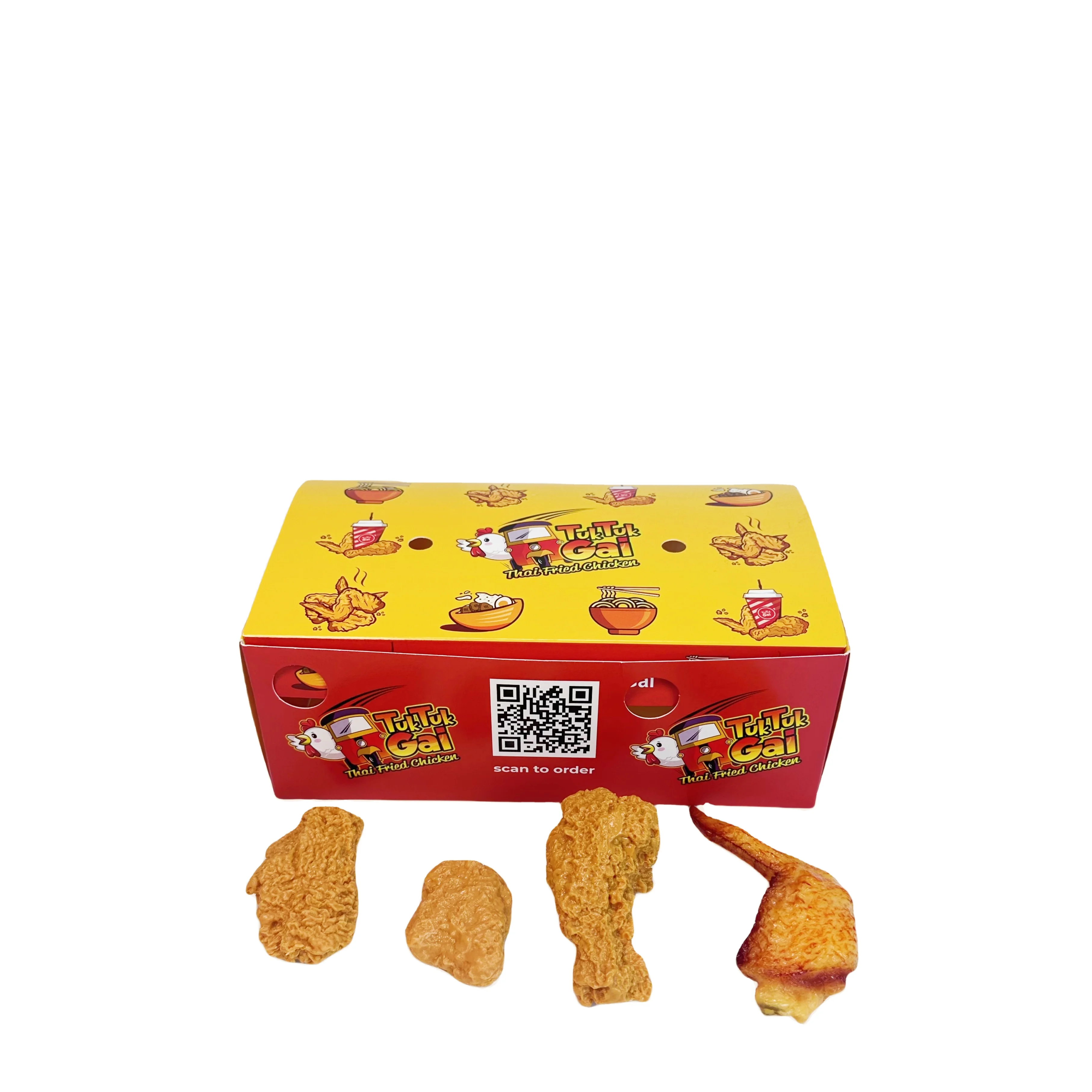 Factory Fried Chicken Fried Food Safety Packaging Box fast food Take Away Packaging paper Box