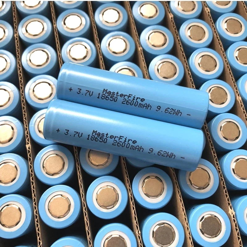 MasterFire 18650 2600mah 3 7 V 9.62Wh перезаряжаемая литий-ионная батарея для