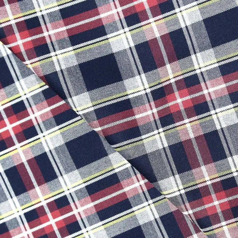 Dansico Textile Customized Woven Yarn Dyed 65 T 35 R TR Work School Uniform Check Fabric