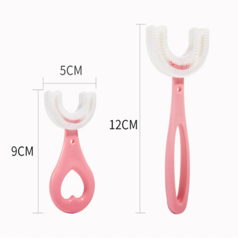 U Shape Silicone Toothbrush Teeth Cleaning Tool Silicone Baby Toothbrush baby Manual Toothbrush