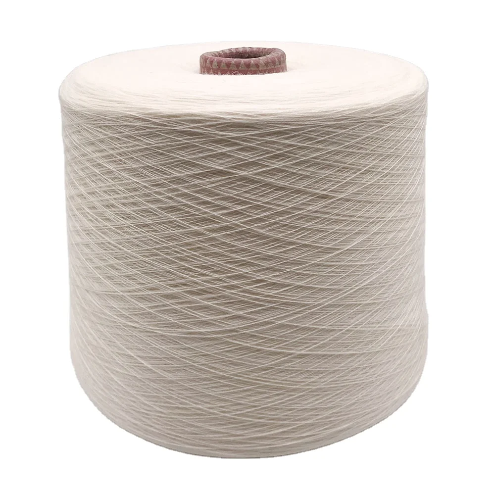 
HS19078 hotsell natural fibre semi-bleach pure organic 36nm/1 pure flax linen yarn 