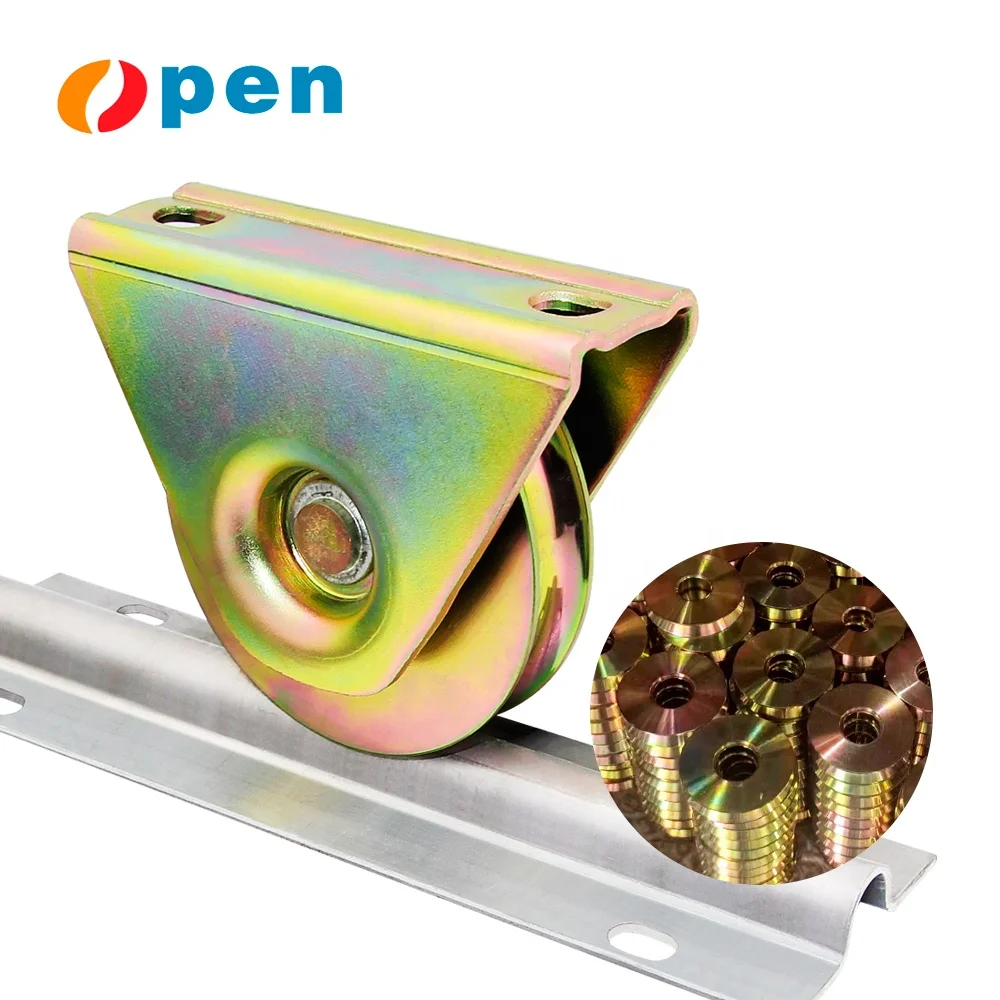 Sliding Gate Wheels For V/Y/U Groove Sliding Door Track,Gate wheel Pulley Garage Doors Metal Wheel