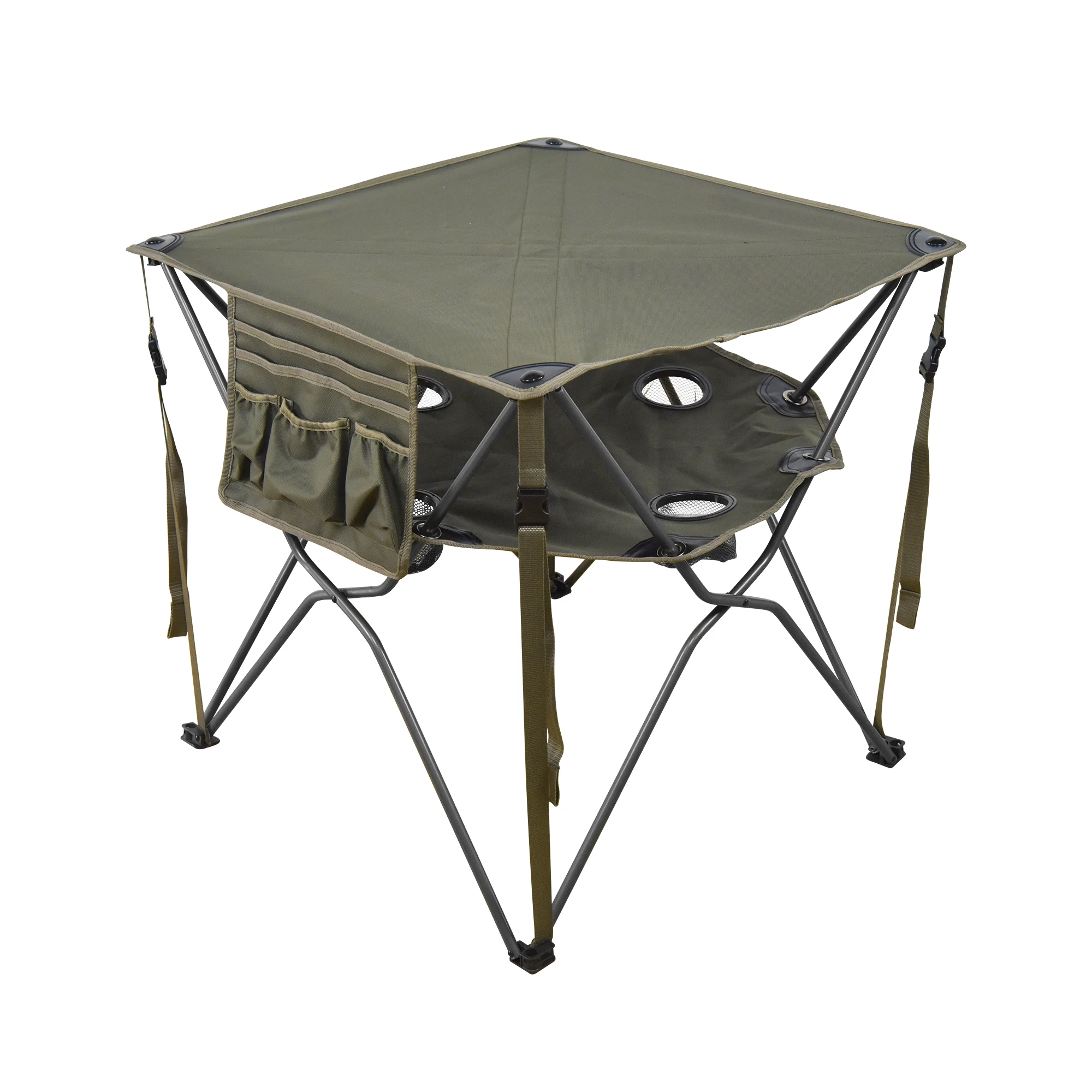 Wholesale Portable Lightweight Cheap Outdoor Black Folding Foldable Camping Chair with Side Pocket