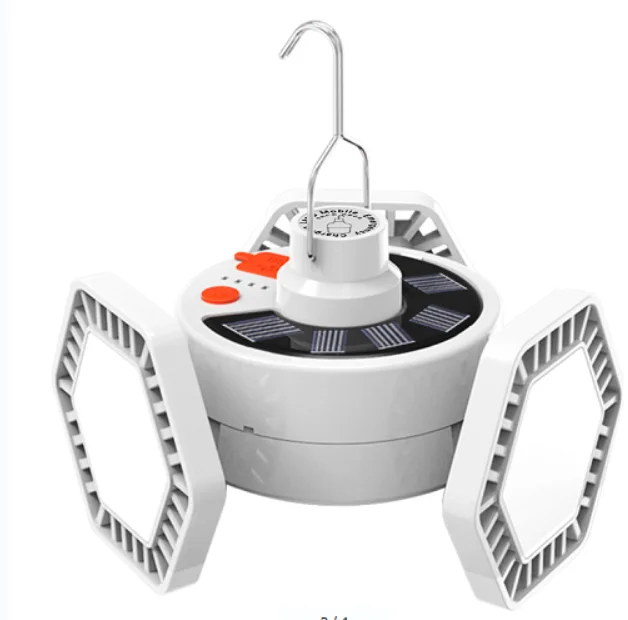 LED Bulb Solar Power USB Rechargeable Soccer Night Light Outdoor Camping Lamp Rechargeable Portable Searchlights Lantern Bulb