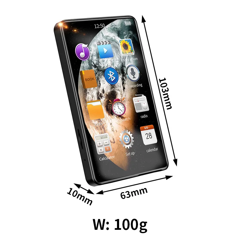 Новинка 2023 музыкальный плеер X20 MP3 MP4 MP5 с динамиком сенсорный IPS экран 4 0 дюйма ГБ/16 ГБ встроенная карта памяти TF Hi-Fi аудио без
