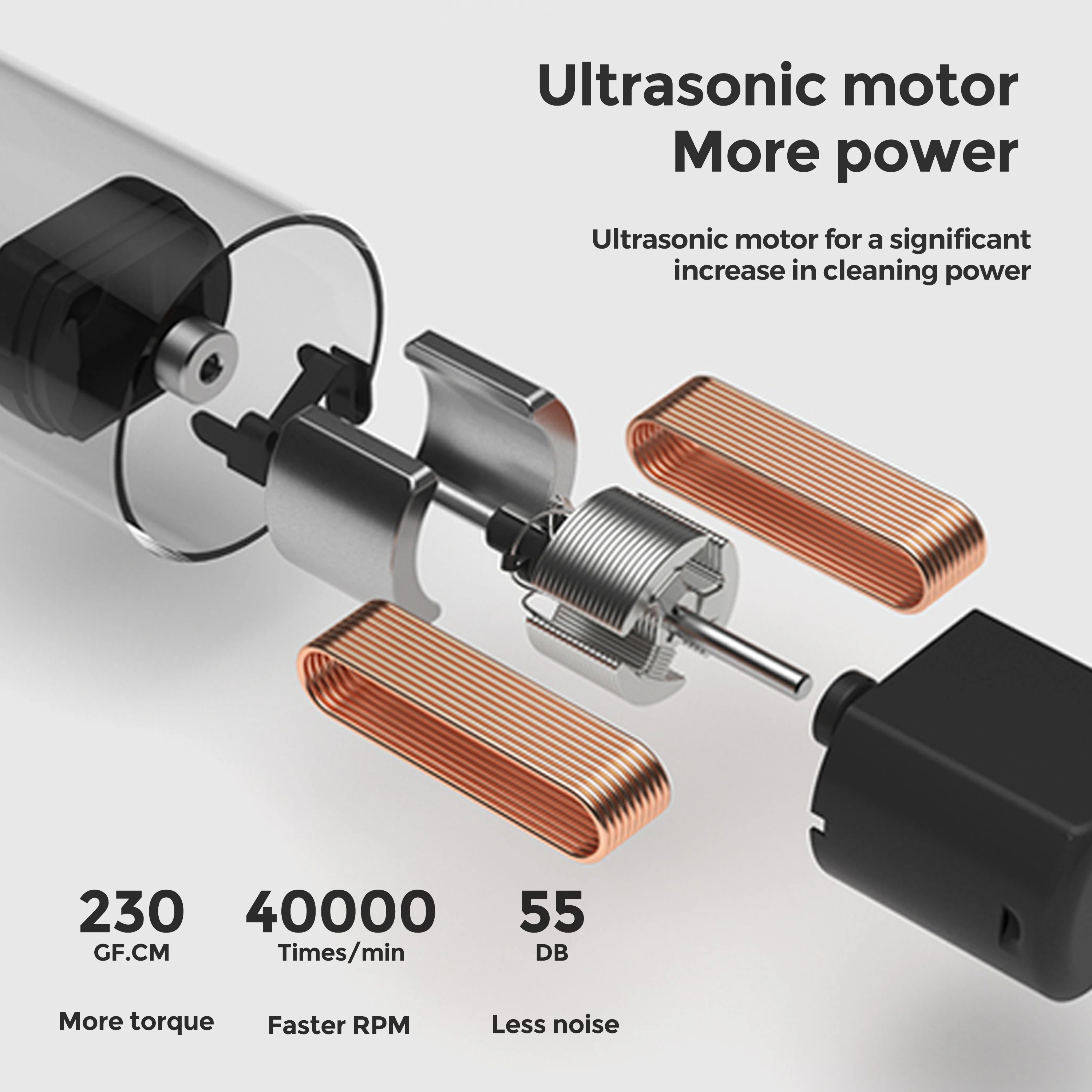 Зубная щетка Smile Luna звуковая электрическая для взрослых, IPX7, магнитная, водонепроницаемая, 7203