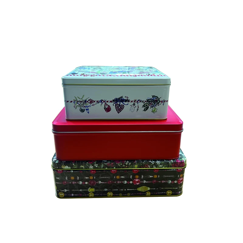 Hot Sale Rectangular Metal Tin Box Princess Puzzle Tin Box with Embossing Logo Accept Custom