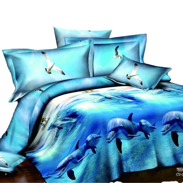 china textiles fabric microfiber brushed 3D printed bed for sheet abaya wholesale