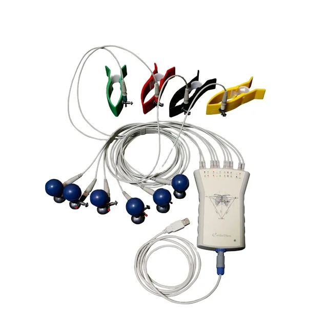 12 lead resting ECG cables electrodes electrocardiogram machine price