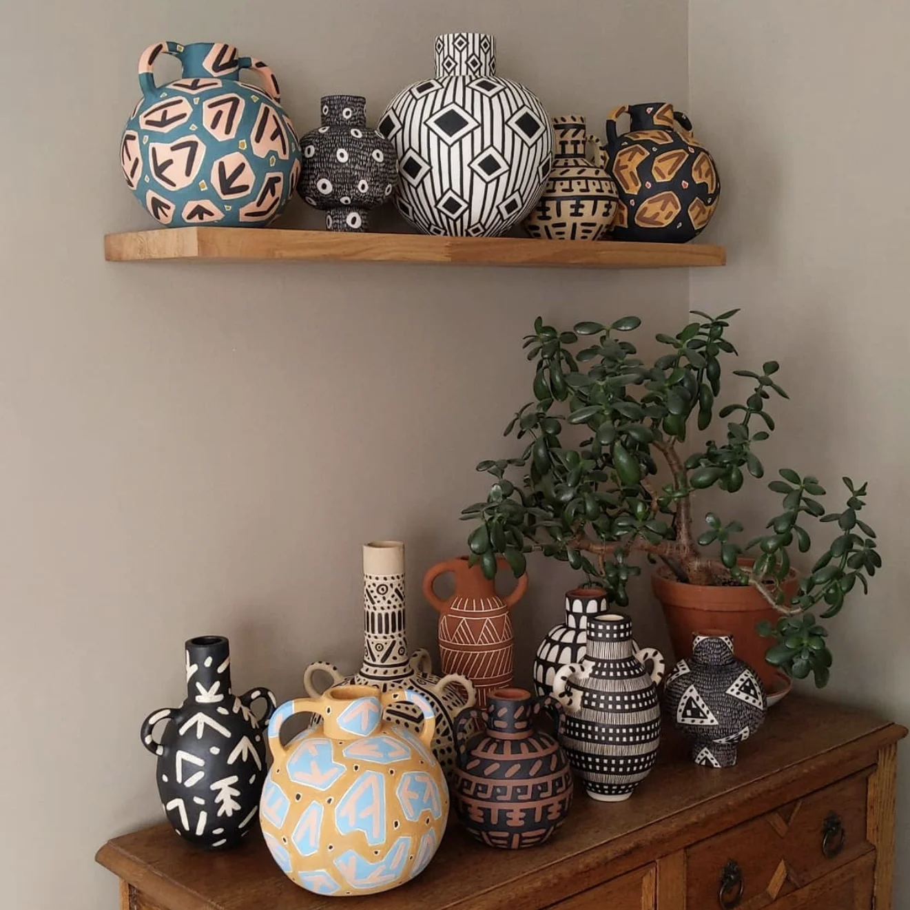 Nordic style home decoration porcelain vase custom ornament tabletop ceramic flower vases
