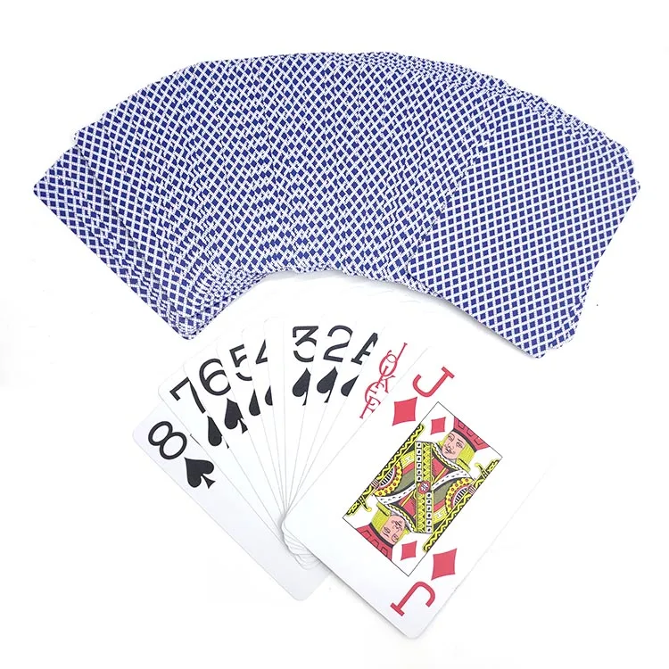 Custom high quality waterproof PVC playing card 100% plastic poker cards