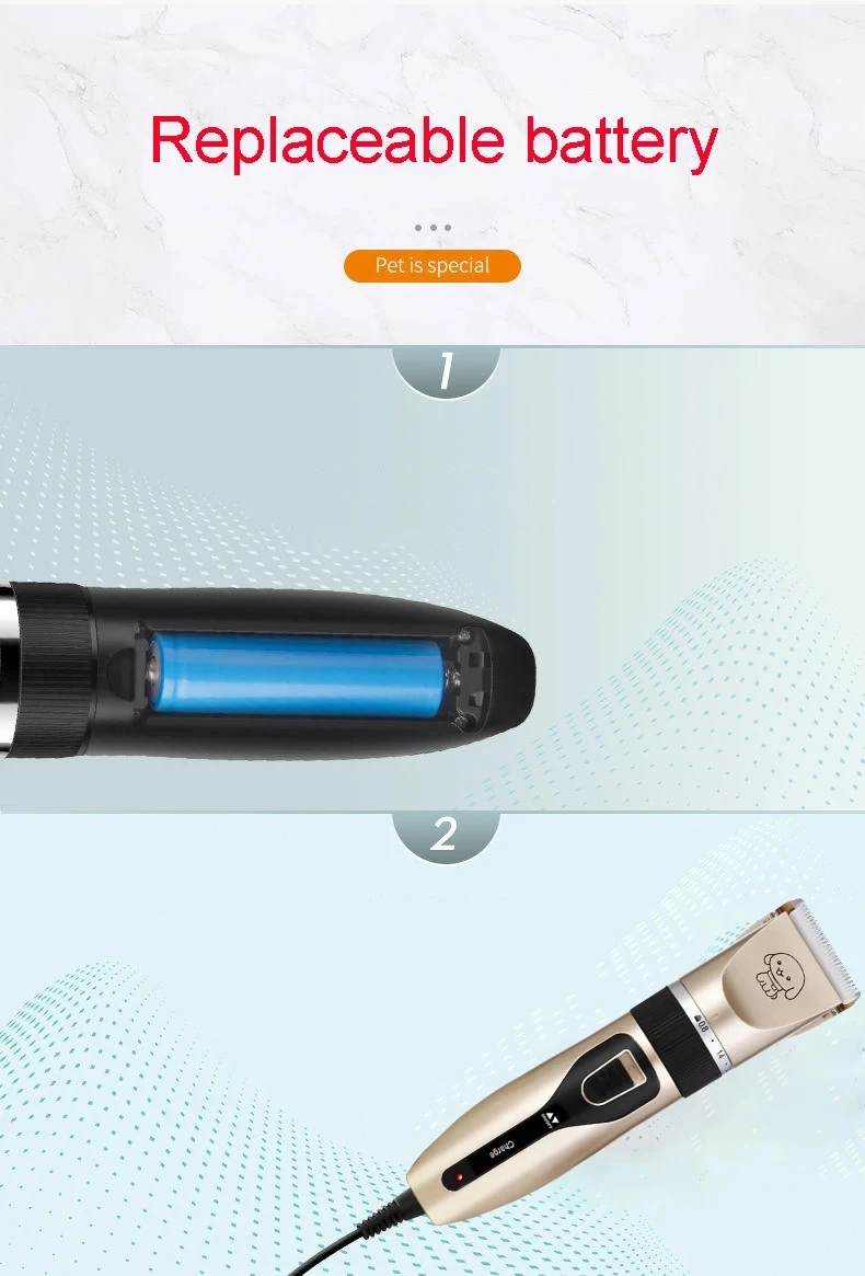 New Professional Rechargeable Electrical Dog Grooming Kit Pet Grooming Kit Hair Clippers Kit Pet Hair Trimmer