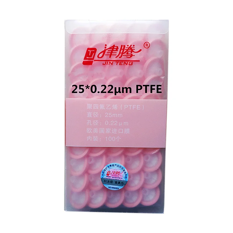 
 Цзинь teng лаборатория PVDF одноразовый шприц фильтр с фокусным расстоянием 25 мм * 0,22/0.45um PTFE игольчатый фильтр для головы  