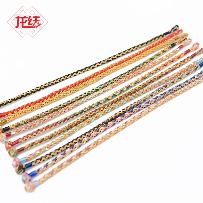 LONGJIE wholesales handmade  red cord bracelet for DIY jewelry making