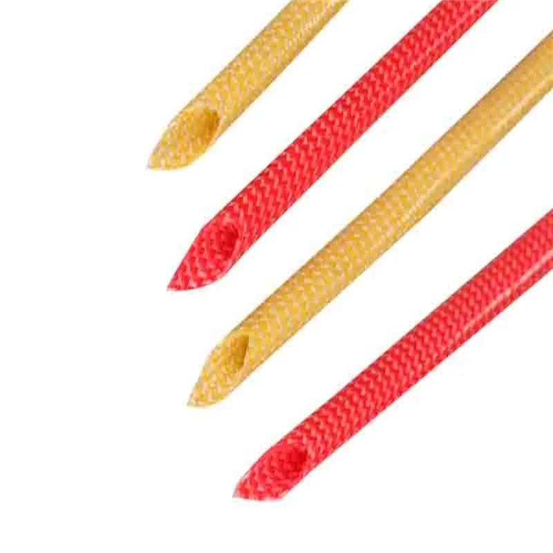 Silicone Varnished Electrical Fiber Glass Insulation Sleeve