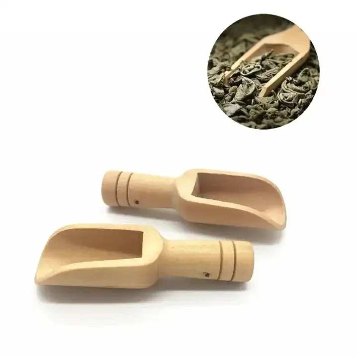 Mini Wooden Spoon Wholesale Small Eco friendly Small Wooden Scoops For Bath Salts
