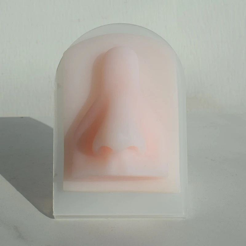 Можно повторно использовать мягкую силиконовую гибкую 3D-модель уха носа для пирсинга кольцо ювелирный дисплей Модель практики