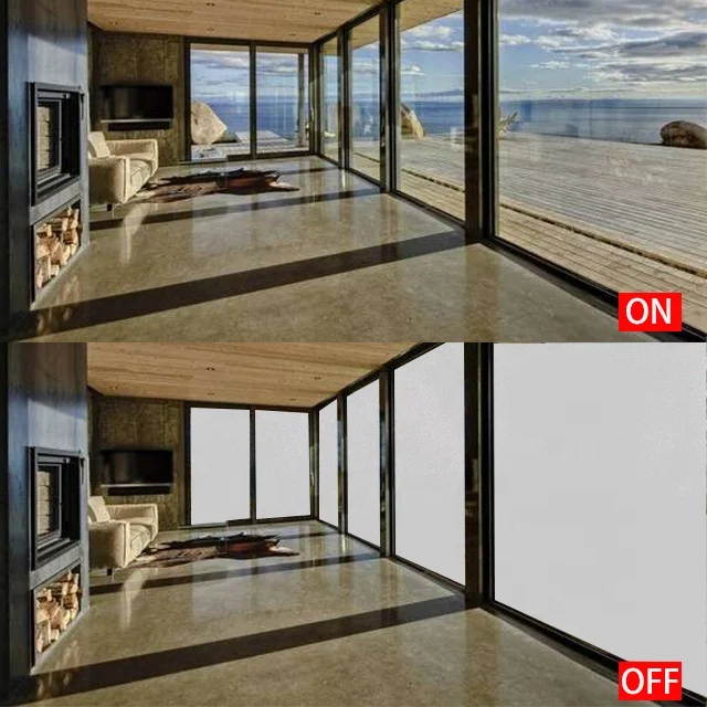 PDLC Glass For Office Room Partition Glass Wall Pelicula Inteligente De Vidrio Inteligente Float Glass Switchable Privacy Room