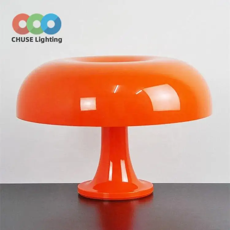 Factory Support color customization Orange White mushroom table lamp night light for home