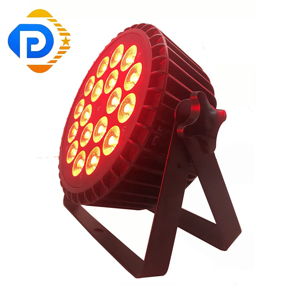 Светодиодный сценический свет 18x10 Вт rgbw 4в1 par 64 светодиодное сценическое освещение в помещении dmx 512 Дешевое