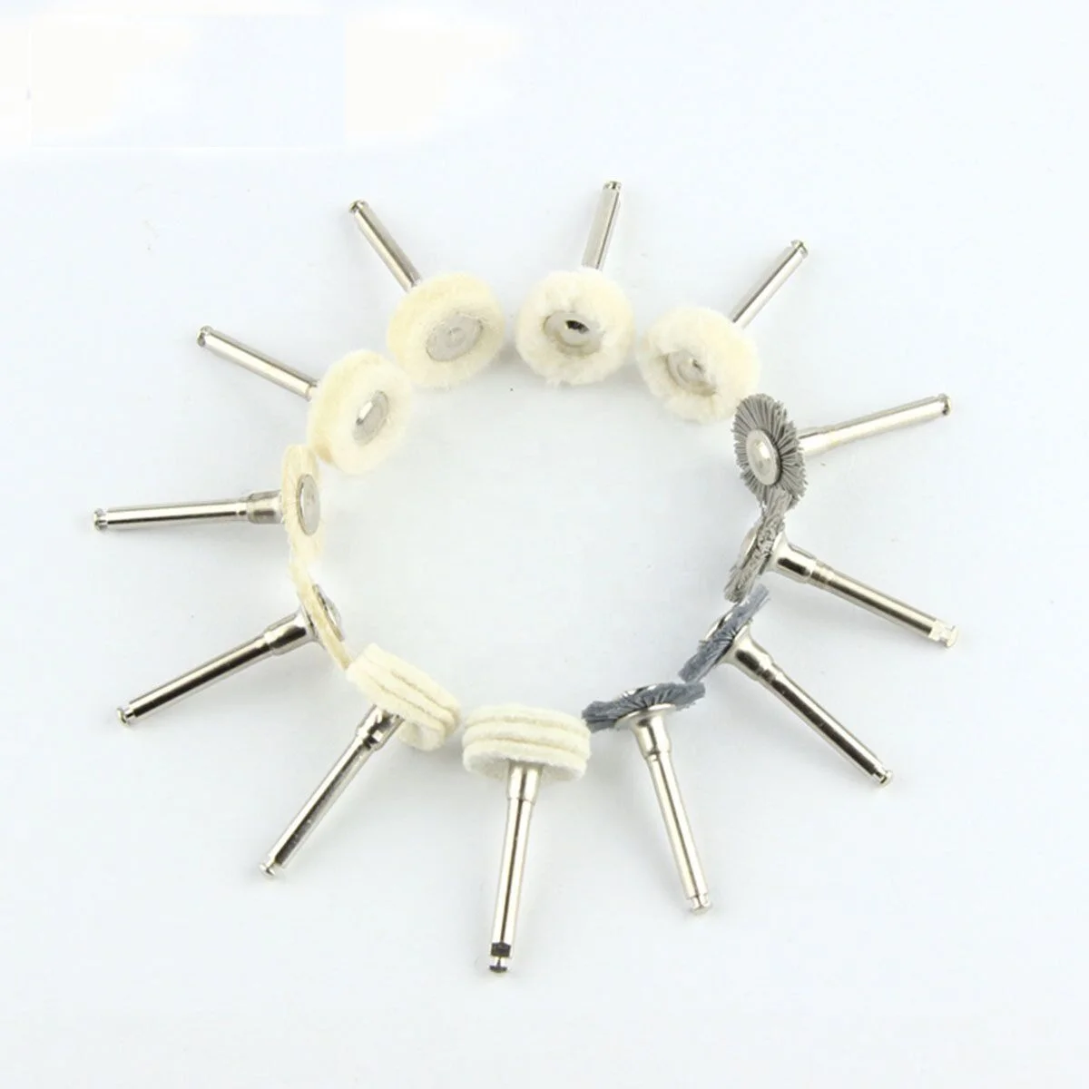 Стоматологическая лабораторная круглая зубная щетка Denxy с конским волосом акриловыми композитными элементами металлическая керамическая хвостовиком HP для полировки