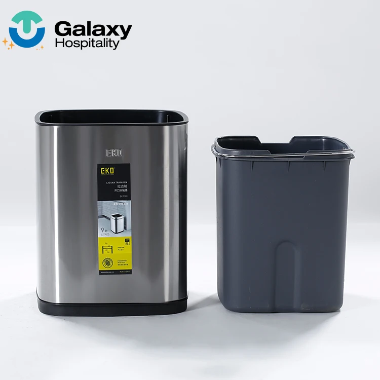 Classic Leather Trash Cans Waste Paper Basket Storage Bin For Bathroom Kitchen Office Hotel Waste Bin Sensor