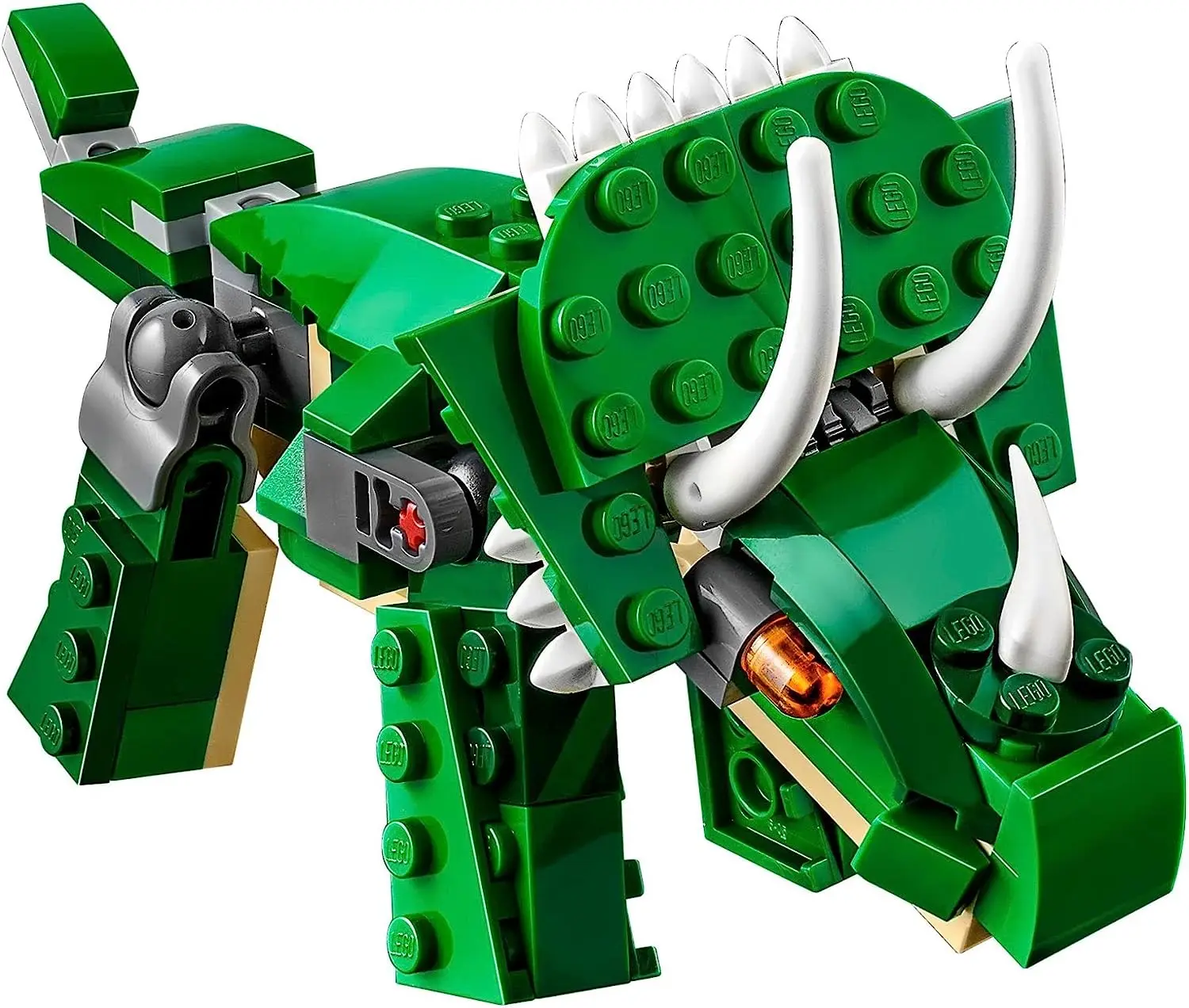 3 in 1 Mighty Dinosaur Toy, Transforms from T. rex to Triceratops to Pterodactyl Dinosaur Figures Great gift