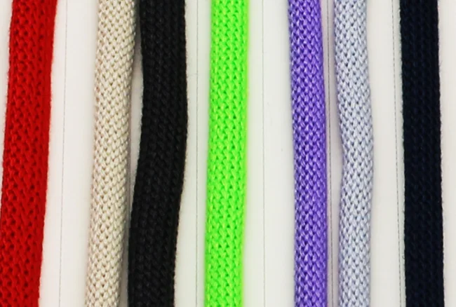 OEM custom polyester cord colored Round draw cords hoodie string rope drawstring drawcord for cloth with metal tips