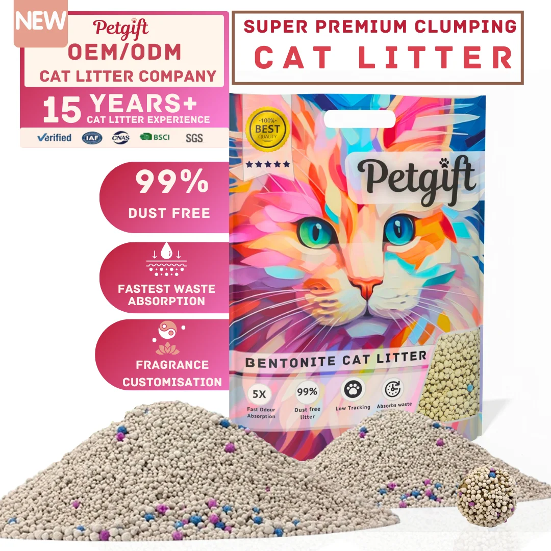 High quality ball shape bentonite clumping ball shape cat litter sand bentonite top quality
