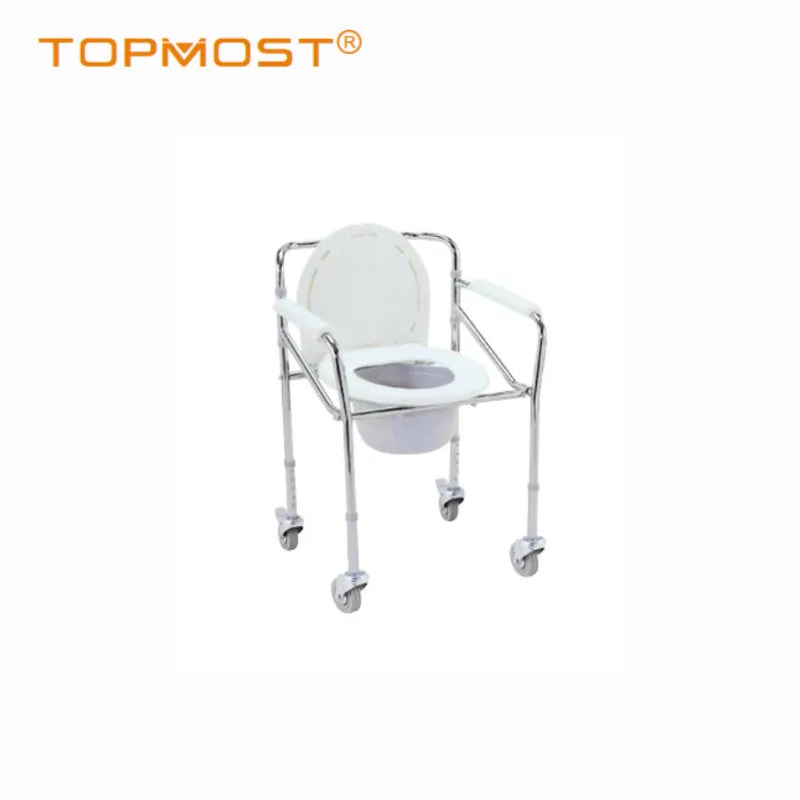 Plastic Toilet Commode Chair Toilet Chair Mobility Aids Steel Commode Chair