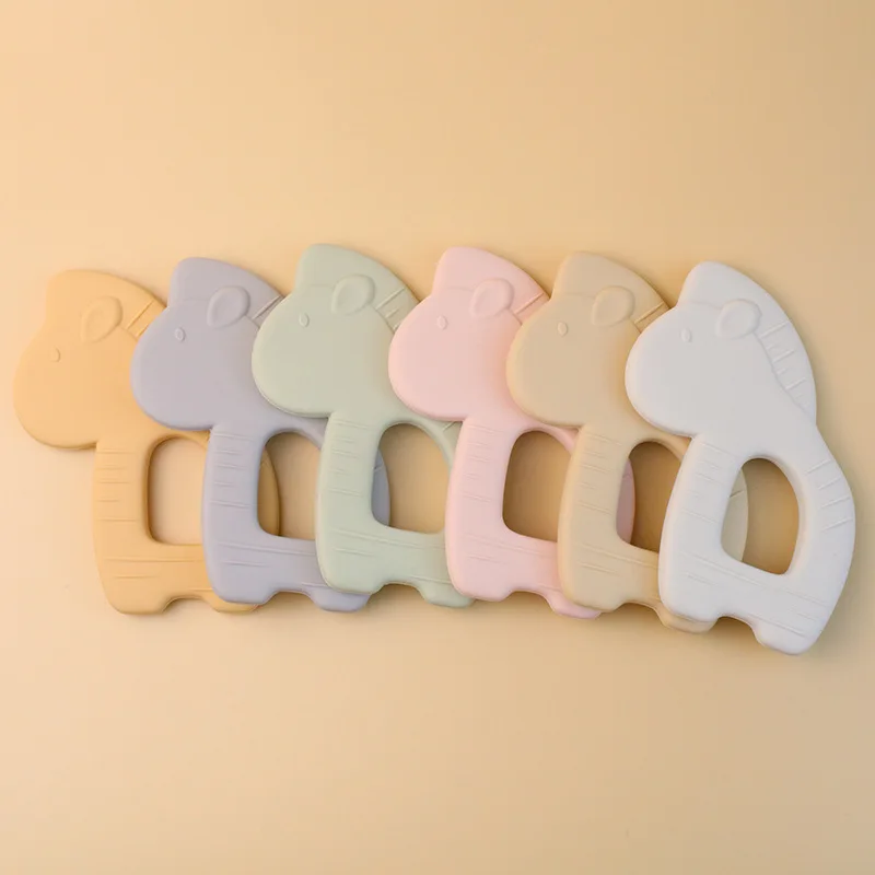 Silicone Cartoon Grinding Teether Bunny Shape Baby Teething Toys Textured Silicone Baby Teether