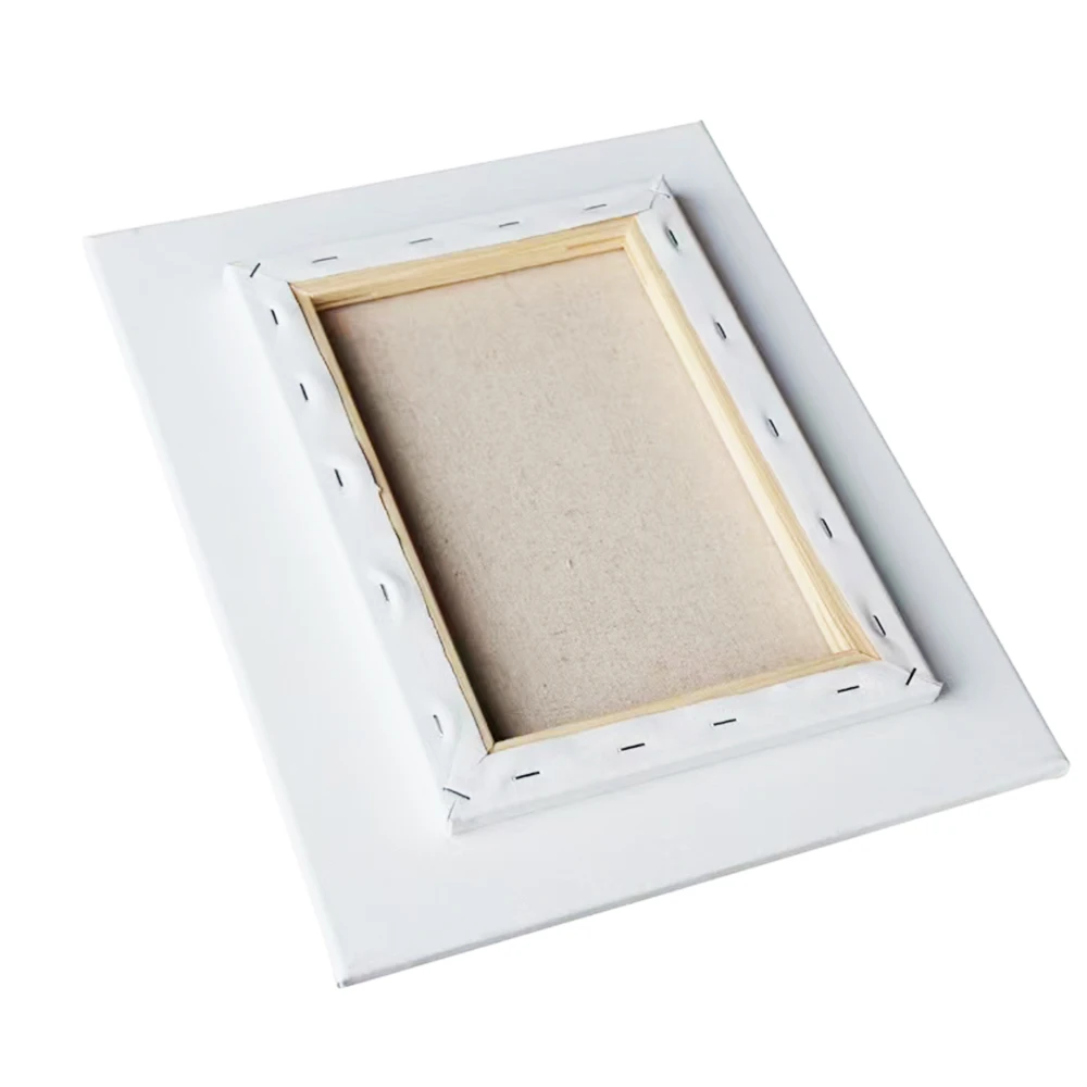 100% Linen Cotton Customized Size square & Roundartist Canvas Painting Drawing Board Wooden Frame With Canvas