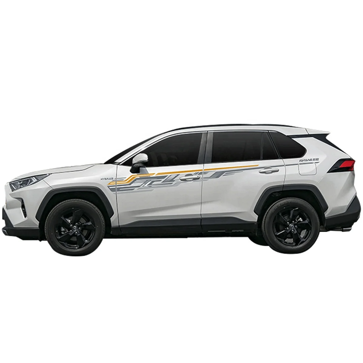 Customized print vinyl full partial car body wrap decals graphics stickers for Toyota RAV4 2020